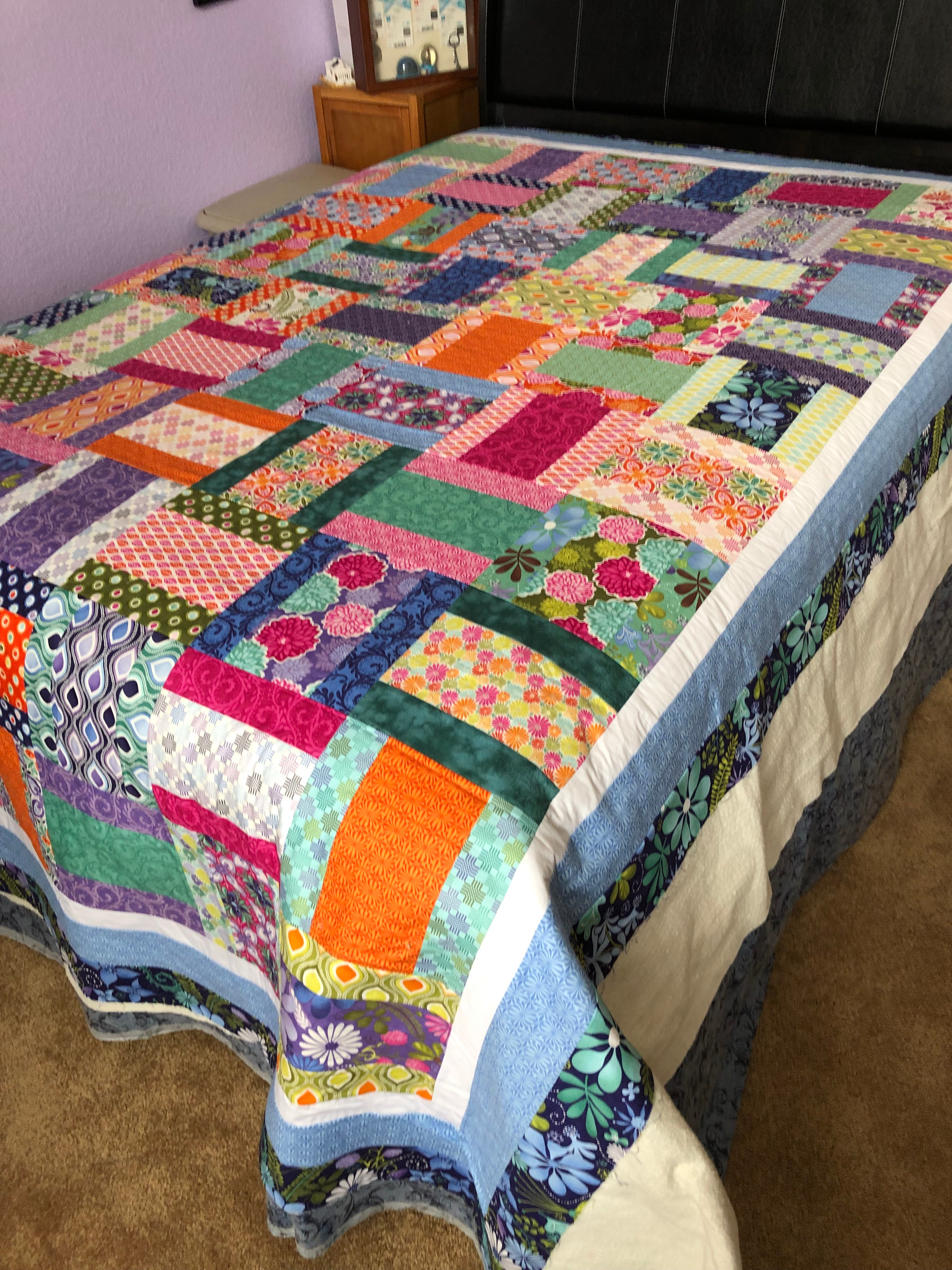 NYE Quilt basted